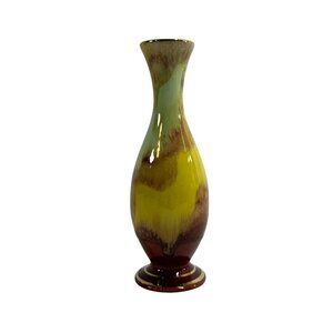Vintage MCM‎ Bud Vase West Germany Karamik Bay 7" Earth Tones Glaze